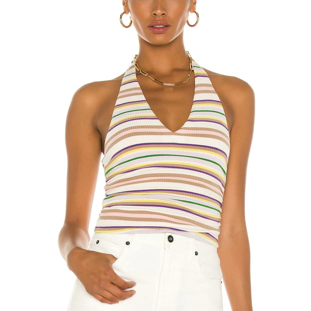 AFRM Multi Color Halter Top